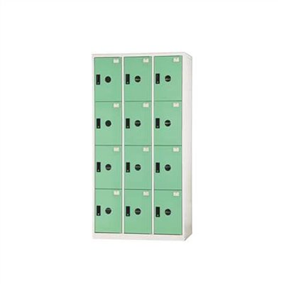 DF-E5012 BF 12格內務衣櫃/置物櫃/鐵櫃